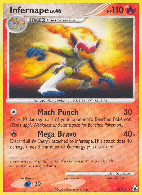 Infernape - Majestic Dawn 022/100 (Regular)