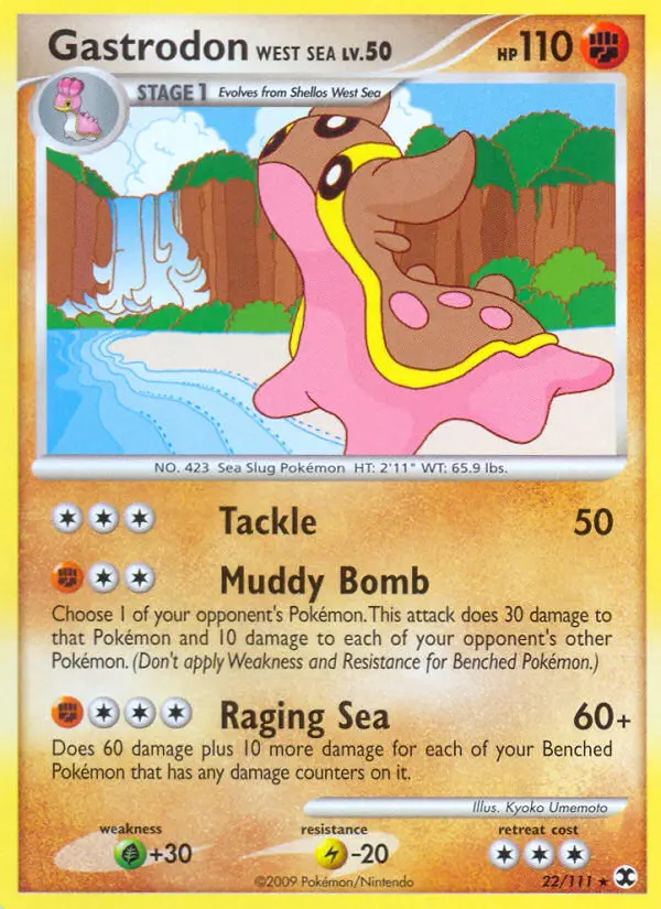 Gastrodon West Sea - Rising Rivals 022/111 (Reverse Holo)