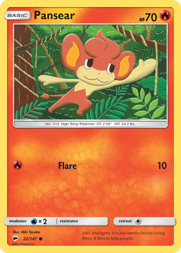 Pansear - Burning Shadows 022/147 (Regular)