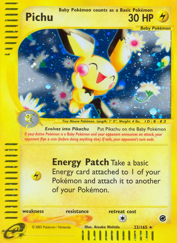 Pichu - Expedition Base Set 022/165 (Reverse Holo)