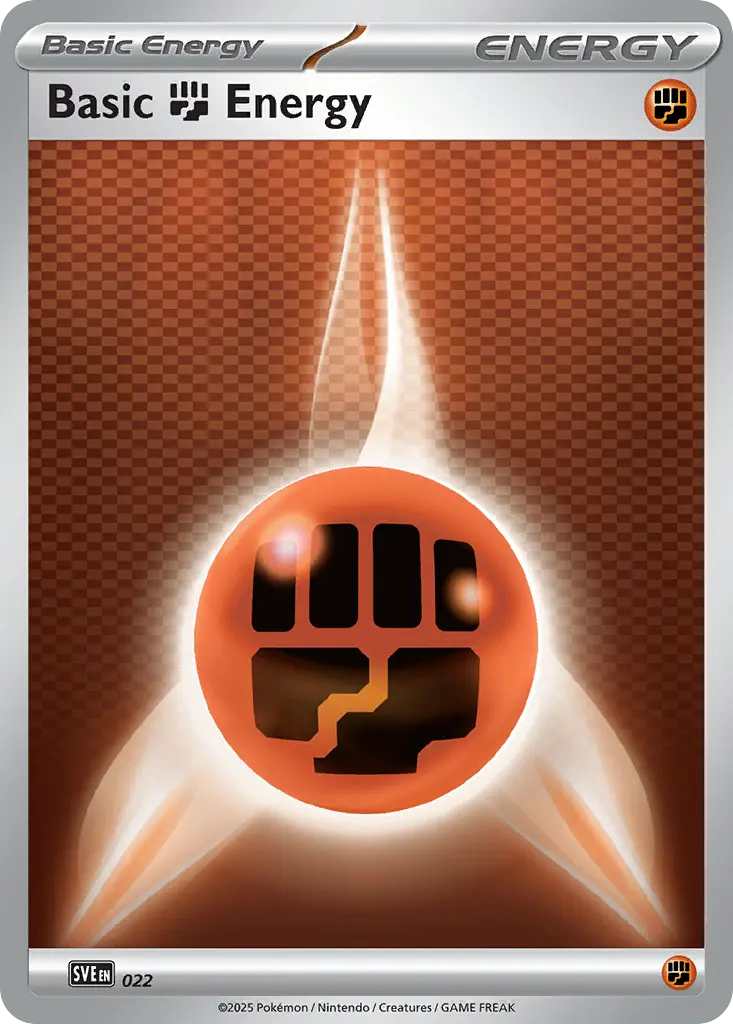 Basic Fighting Energy - Scarlet & Violet Energies 022/008 (Regular)