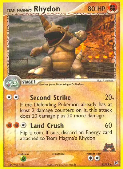 Team Magma's Rhydon - Team Magma vs Team Aqua 022/095 (Regular)