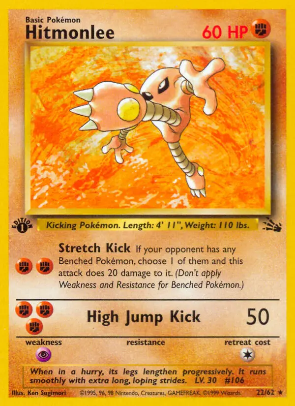 Hitmonlee - Fossil 022/062 (Regular)