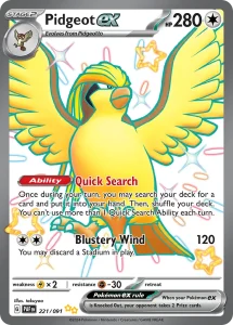 Pidgeot ex - Paldean Fates 221/091 (Holo)