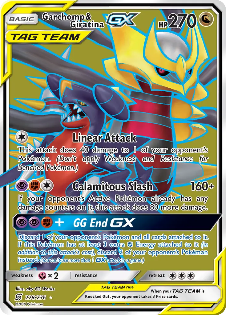 Garchomp & Giratina-GX - Unified Minds 228/236 (Ultra Rare)