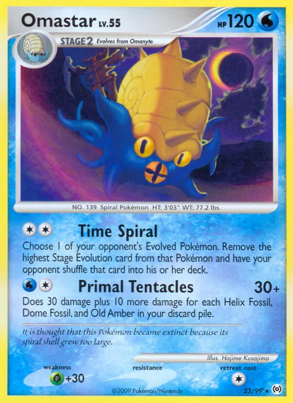 Omastar - Arceus 023/099 (Reverse Holo)