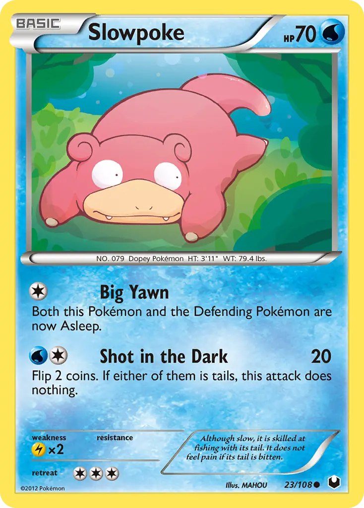 Slowpoke - Dark Explorers 023/108 (Reverse Holo)