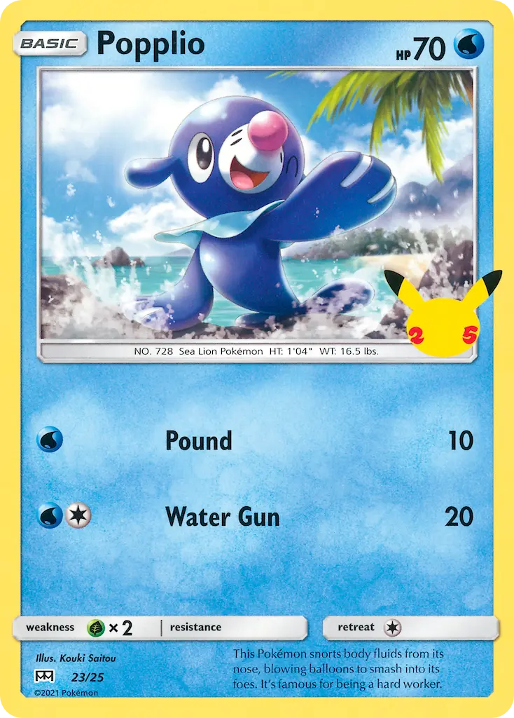 Popplio - McDonald's Collection 2021 023/025 (Holo)