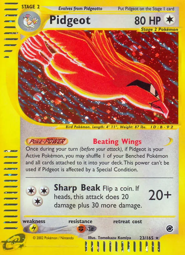 Pidgeot - Expedition Base Set 023/165 (Reverse Holo)