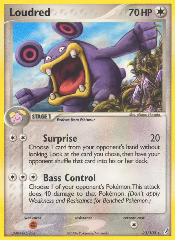 Loudred - Crystal Guardians 023/100 (Reverse Holo)