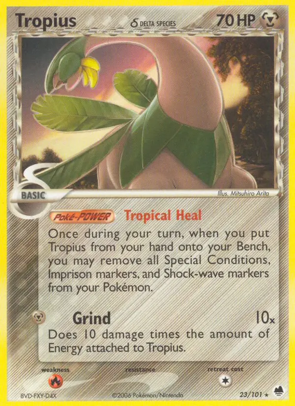 Tropius δ - Dragon Frontiers 023/101 (Reverse Holo)