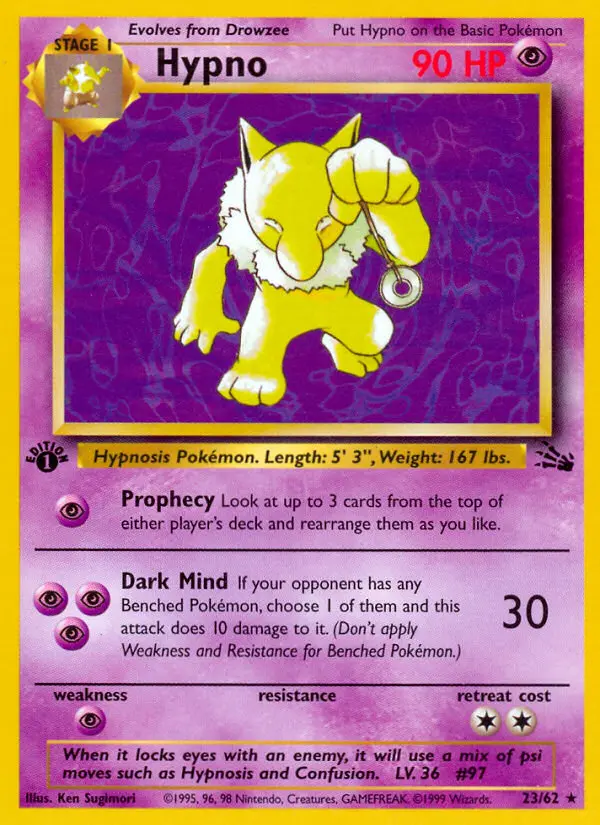 Hypno - Fossil 023/062 (Regular)