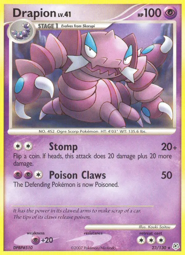 Drapion - Diamond & Pearl 023/130 (Regular)