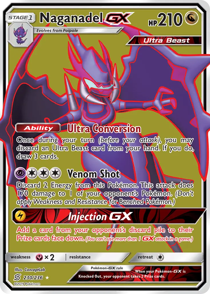 Naganadel-GX - Unified Minds 230/236 (Ultra Rare)