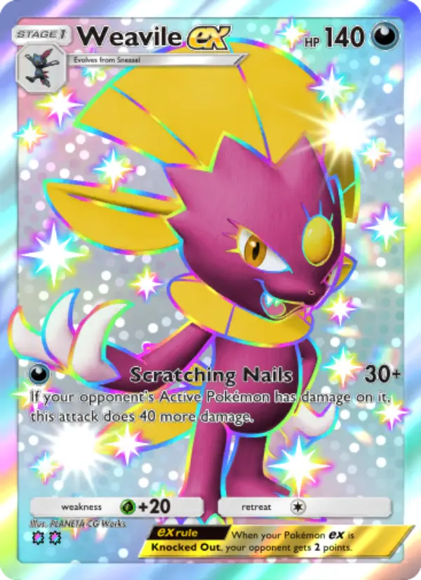 Weavile ex - Wisdom of Sea and Sky 238/161