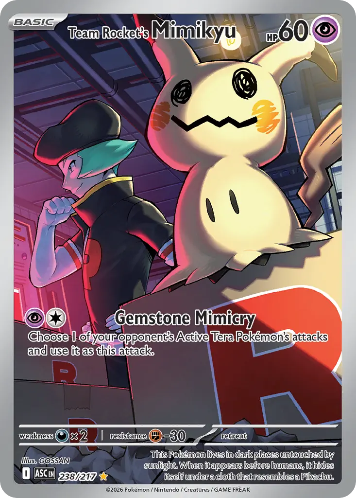 Team Rocket's Mimikyu - Ascended Heroes 238/217 (Illustration Rare)