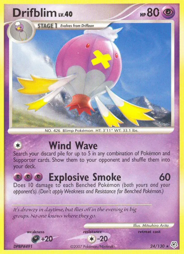 Drifblim - Diamond & Pearl 024/130 (Regular)