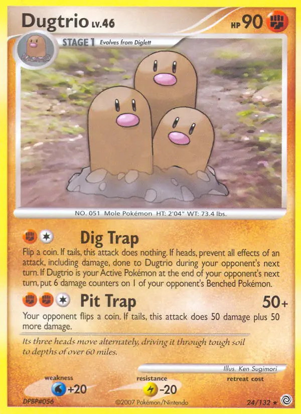 Dugtrio - Secret Wonders 024/132 (Regular)