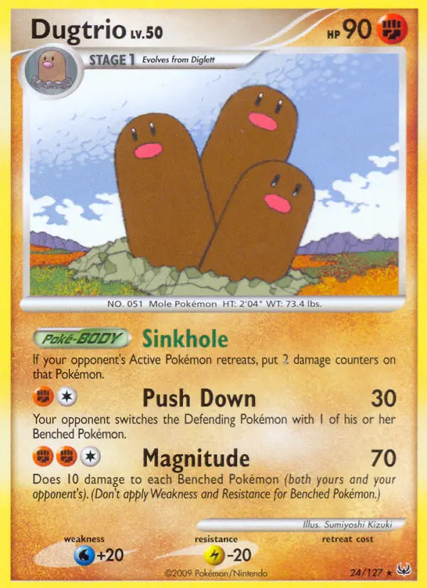 Dugtrio - Platinum 024/127 (Reverse Holo)
