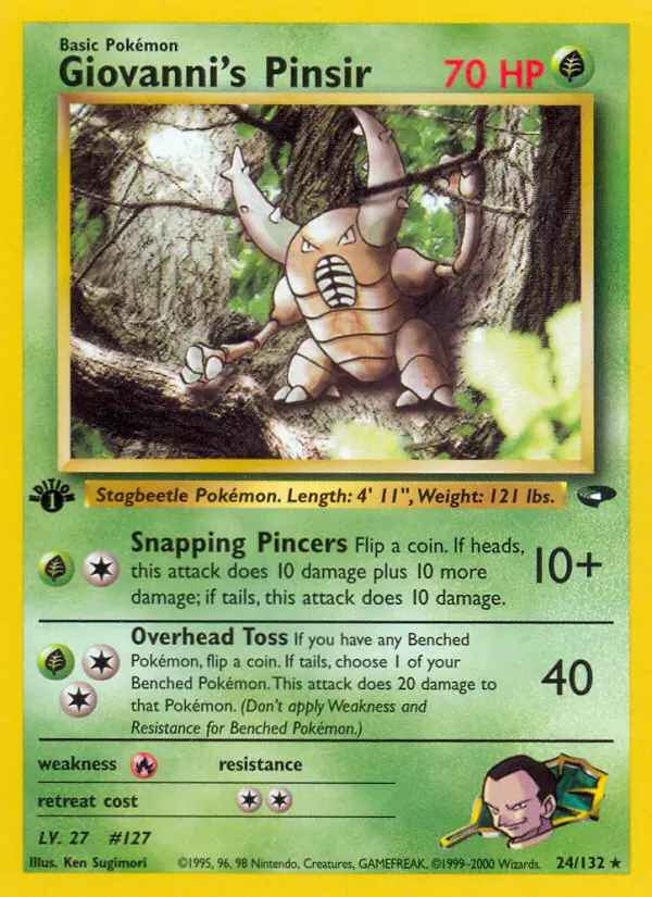 Giovanni's Pinsir - Gym Challenge 024/132 (Regular)