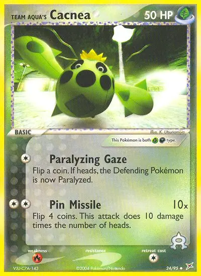 Team Aqua's Cacnea - Team Magma vs Team Aqua 024/095 (Prerelease)