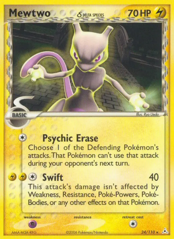 Mewtwo δ - Holon Phantoms 024/110 (Reverse Holo)