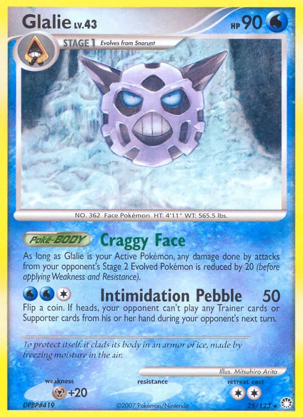 Glalie - Mysterious Treasures 025/123 (Regular)