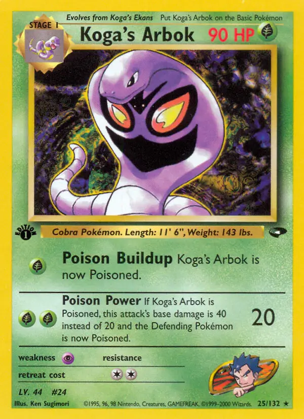 Koga's Arbok - Gym Challenge 025/132 (Regular)