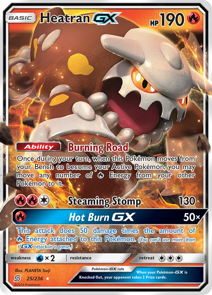 Heatran-GX - Unified Minds 025/236 (Rare Holo GX)