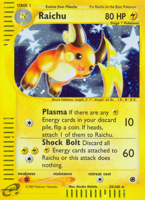 Raichu - Expedition Base Set 025/165 (Holo)