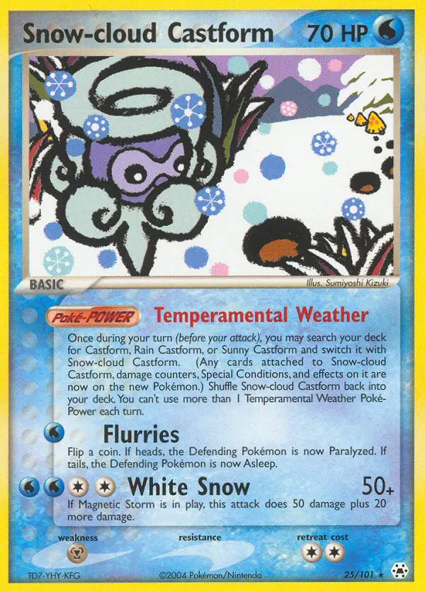 Snow-cloud Castform - Hidden Legends 025/101 (Regular)