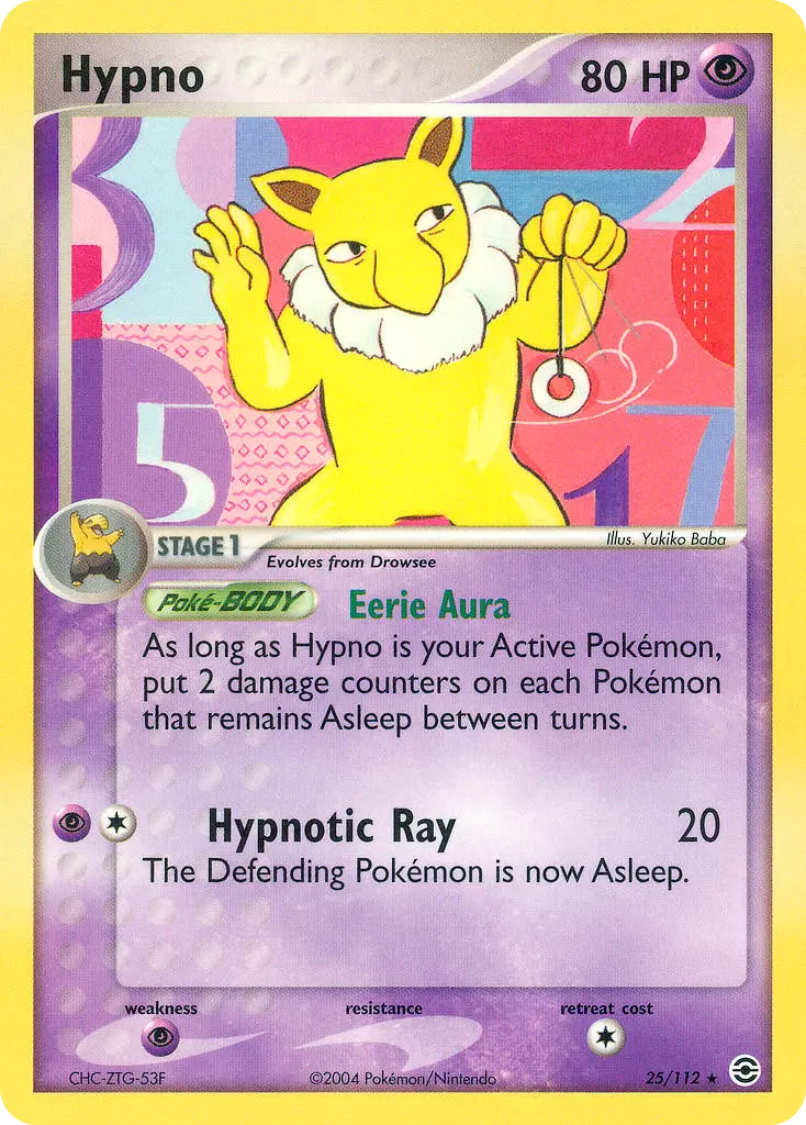 Hypno - FireRed & LeafGreen 025/112 (Regular)
