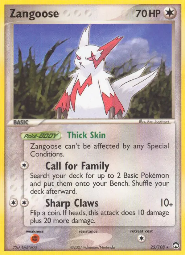 Zangoose - Power Keepers 025/108 (Reverse Holo)