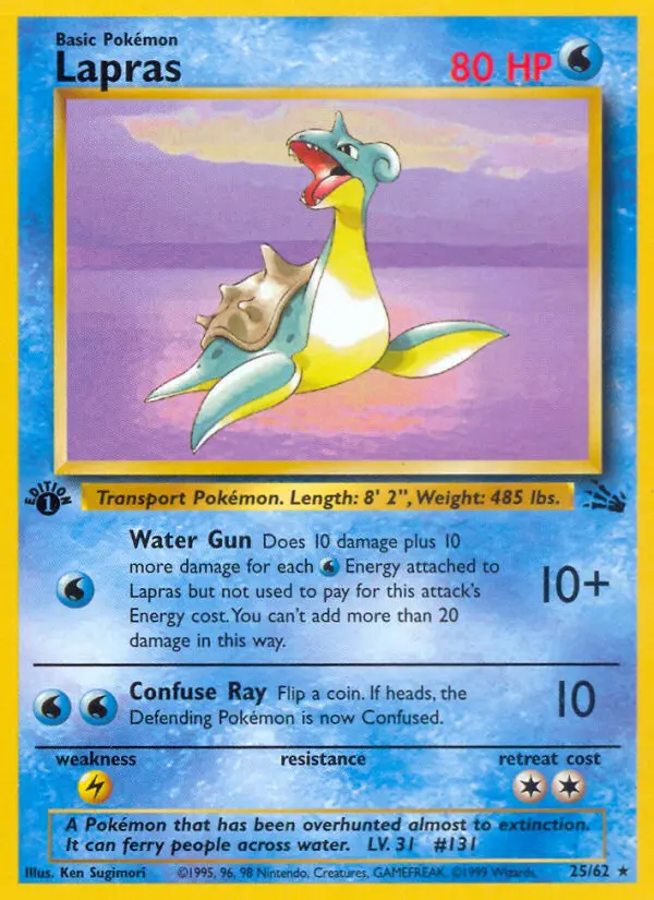 Lapras - Fossil 025/062 (Regular)
