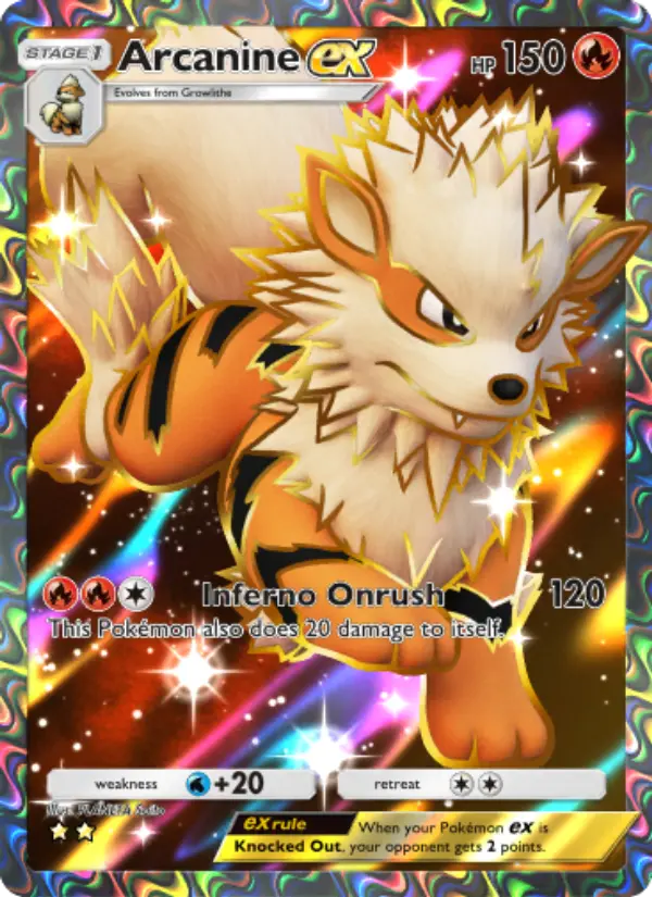 Arcanine ex - Genetic Apex 254/226
