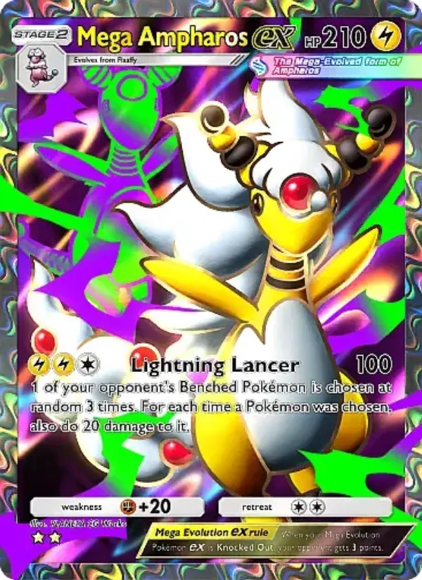 Mega Ampharos ex - Mega Rising 258/226