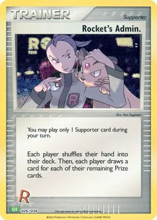 Rocket's Admin. - Venusaur & Lugia ex 026/034 (Holo)