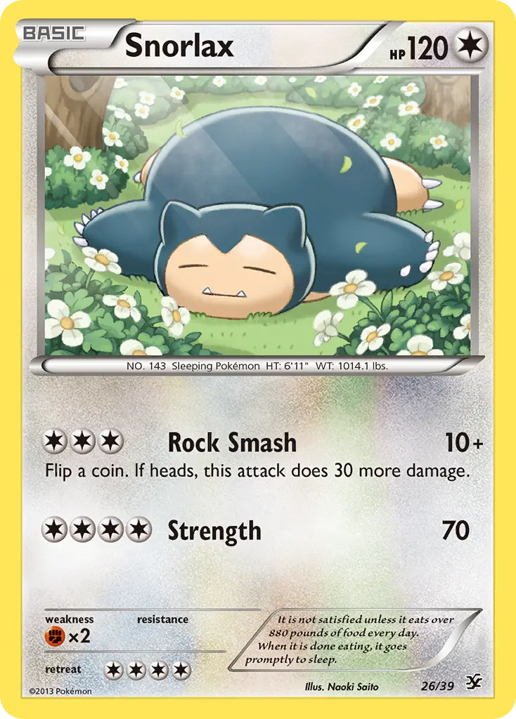 Snorlax - Kalos Starter Set 026/039 (Regular)