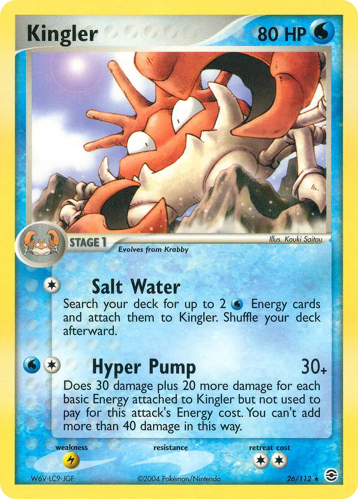 Kingler - FireRed & LeafGreen 026/112 (Regular)