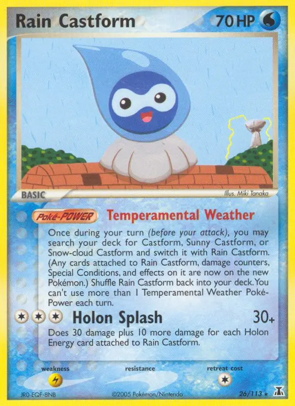 Rain Castform - Delta Species 026/113 (Regular)