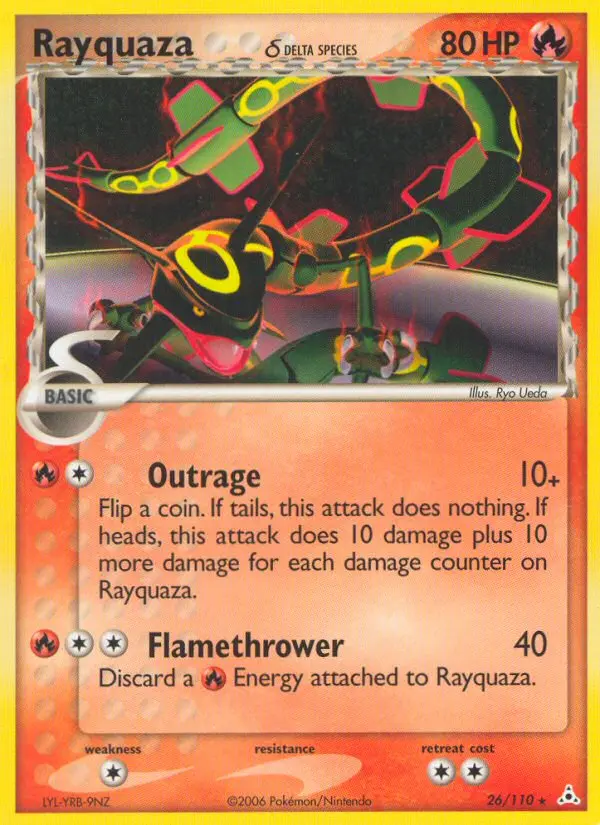 Rayquaza δ - Holon Phantoms 026/110 (Reverse Holo)