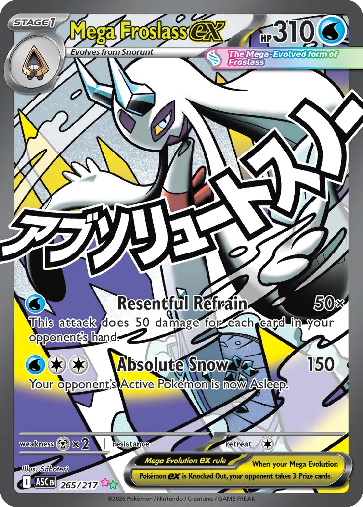 Mega Froslass ex - Ascended Heroes 265/217 (Holo)