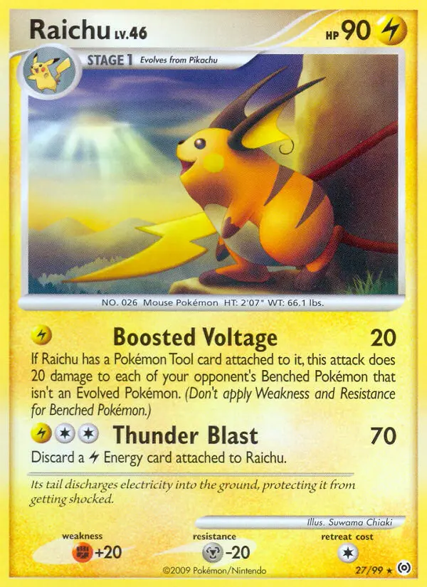 Raichu - Arceus 027/099 (Reverse Holo)