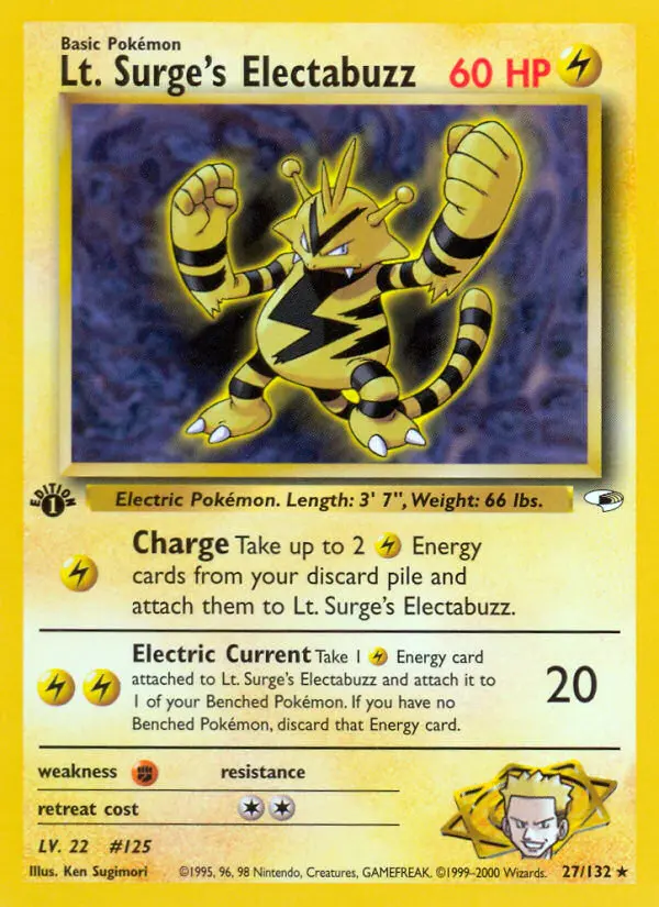 Lt. Surge's Electabuzz - Gym Heroes 027/132 (Regular)