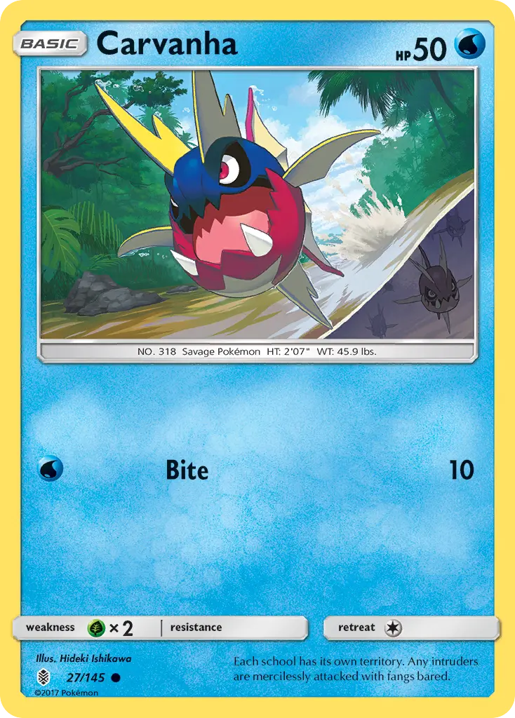 Carvanha - Guardians Rising 027/145 (Regular)