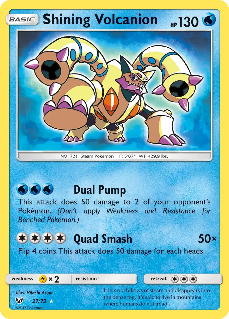Shining Volcanion - Shining Legends 027/073 (Holo)