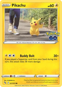 Pikachu - Pokémon GO 027/078 (Cosmos Holo)