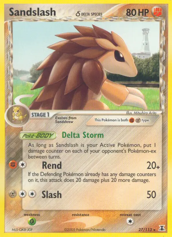 Sandslash δ - Delta Species 027/113 (Regular)