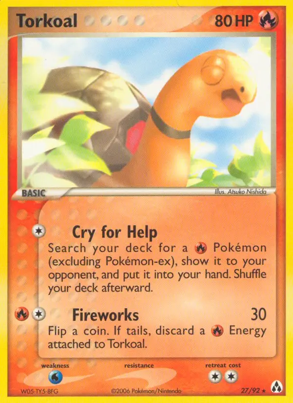 Torkoal - Legend Maker 027/092 (Reverse Holo)