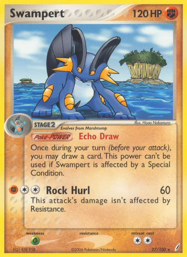 Swampert - Crystal Guardians 027/100 (Holo)